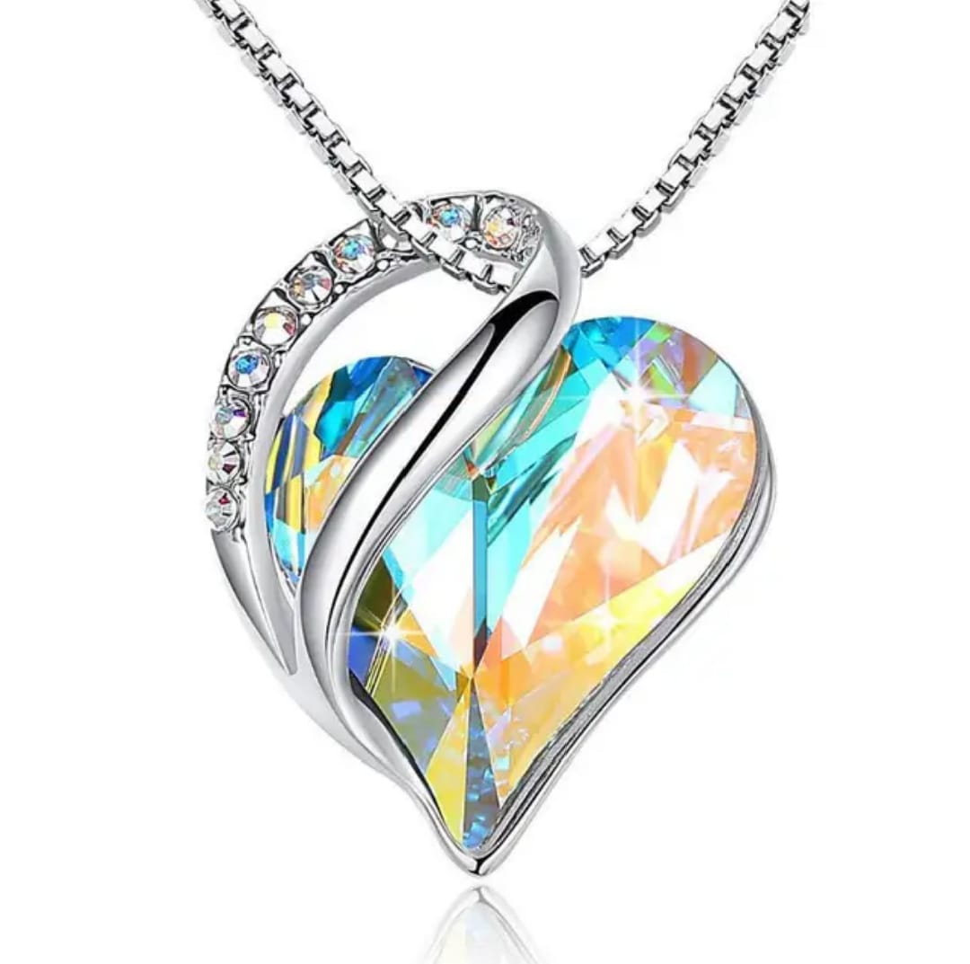 dazzling heart crystal necklace dazzling heart crystal necklace