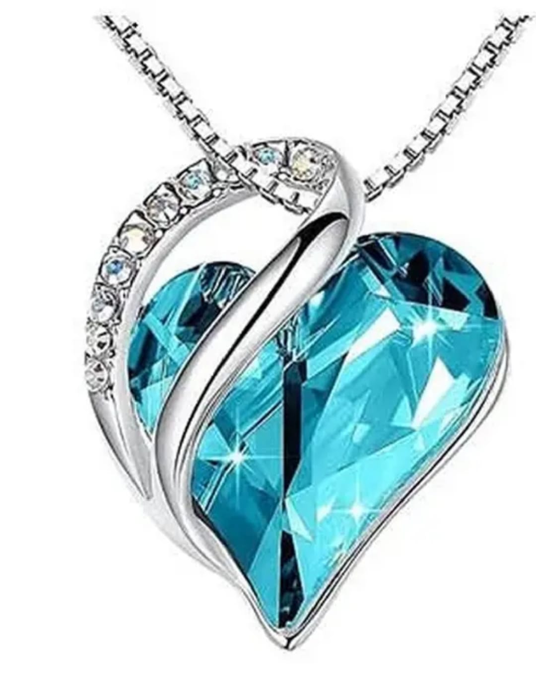 dazzling heart crystal necklace dazzling heart crystal necklace