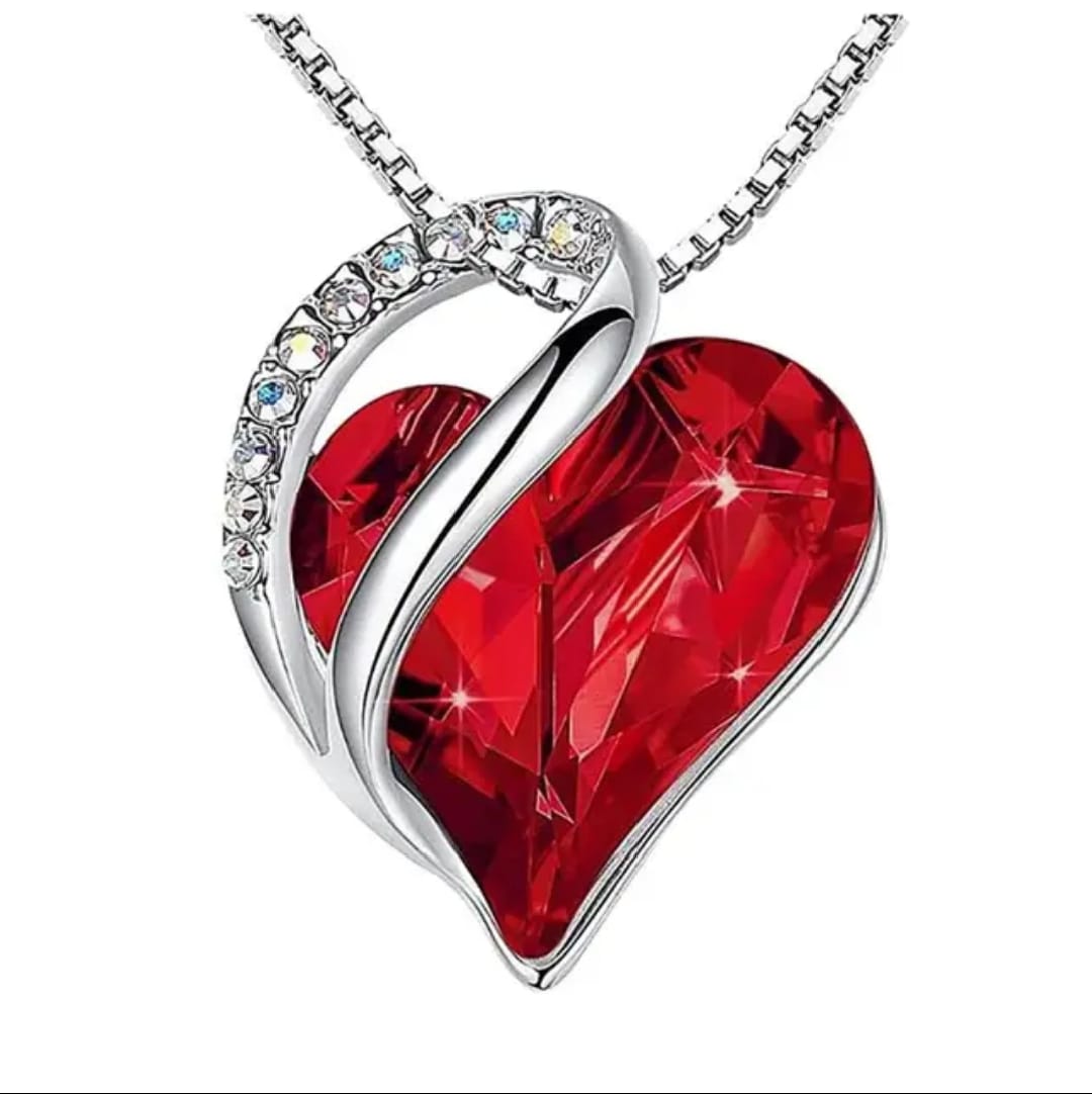 dazzling heart crystal necklace dazzling heart crystal necklace